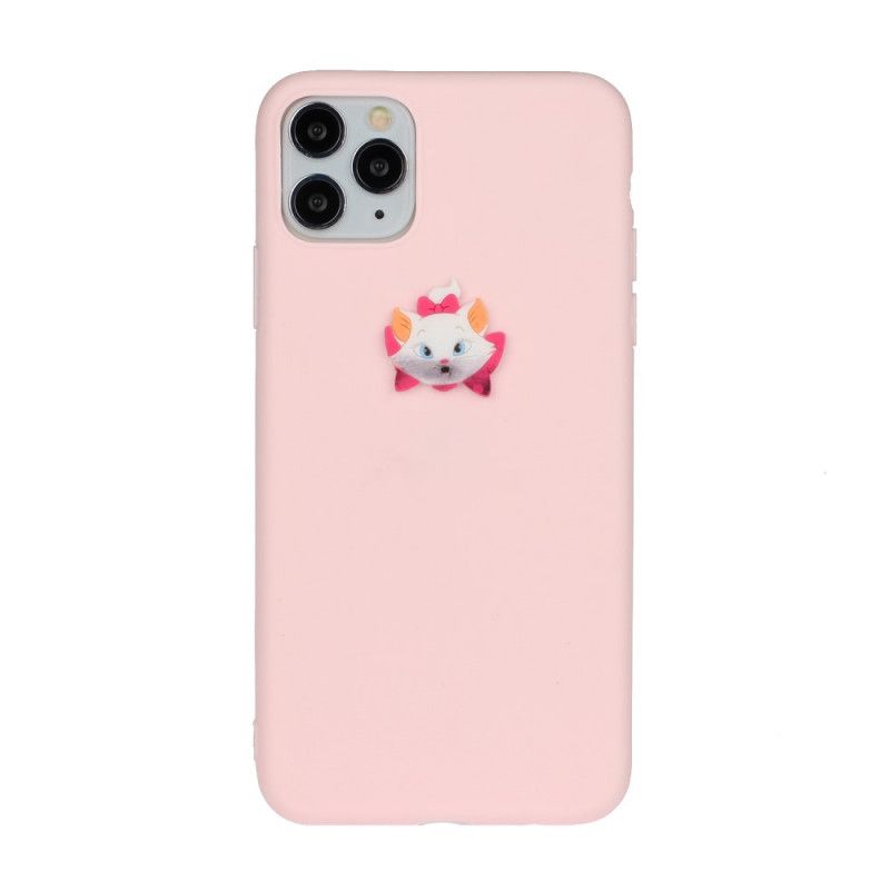 Case Kuoret iPhone 11 Pro Max Harmaa Valkoinen Puhelinkuoret Silikoni Hauska Eläin Logo