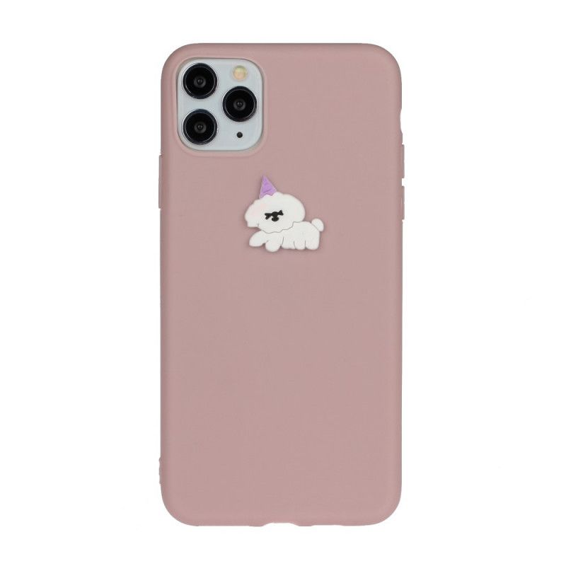 Case Kuoret iPhone 11 Pro Max Harmaa Valkoinen Puhelinkuoret Silikoni Hauska Eläin Logo