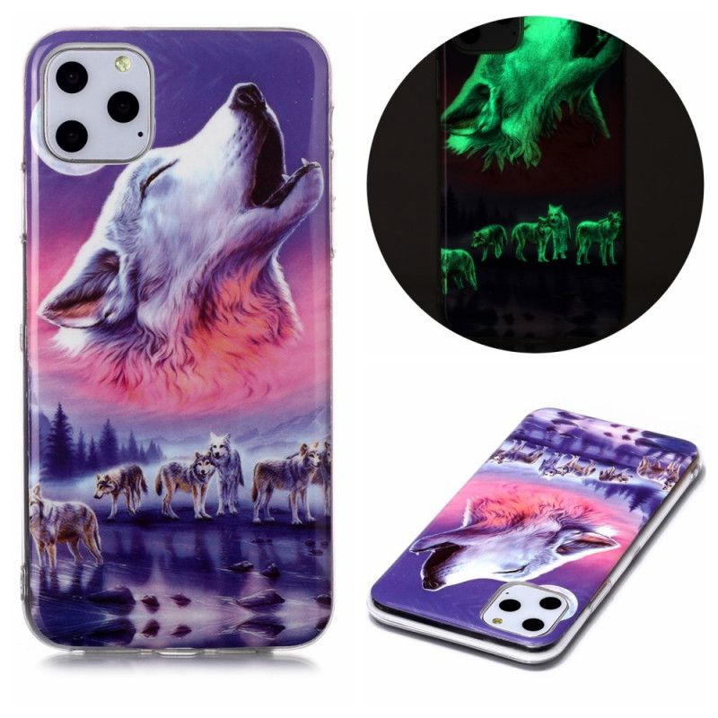 Case Kuoret iPhone 11 Pro Max Puhelinkuoret Fluoresoiva Susi