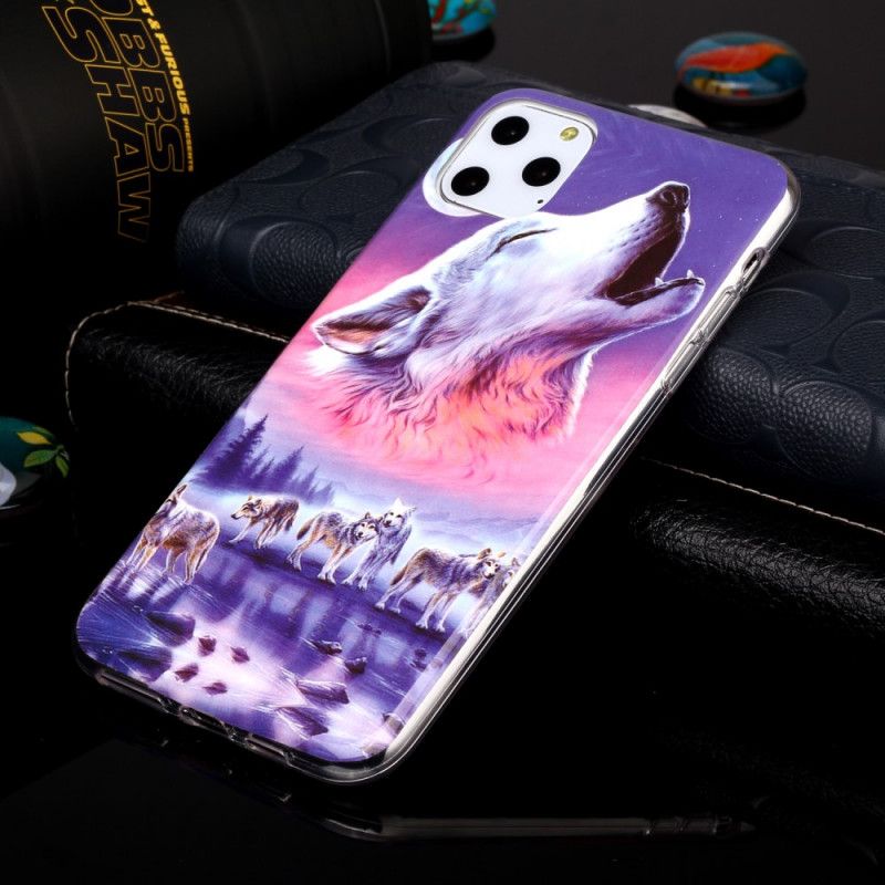 Case Kuoret iPhone 11 Pro Max Puhelinkuoret Fluoresoiva Susi