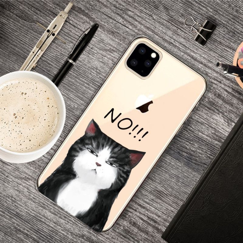 Case Kuoret iPhone 11 Pro Max Puhelinkuoret Kissa. Joka Sanoo Ei