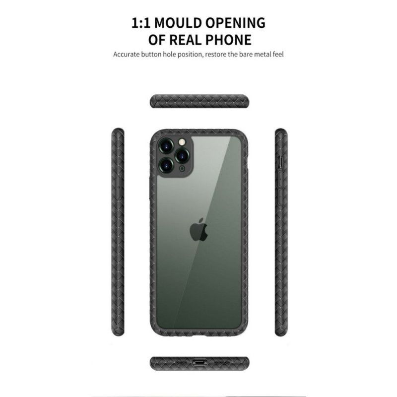 Case Kuoret iPhone 11 Pro Max Puhelinkuoret Kudotut Tekstuurireunat