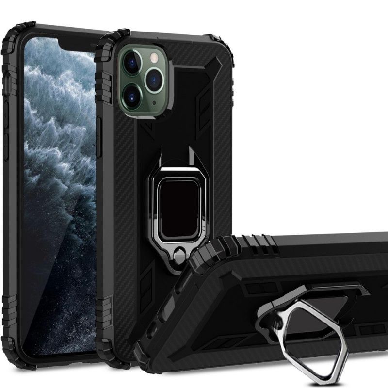 Case Kuoret iPhone 11 Pro Max Puhelinkuoret Rengas Ja Hiilikuitu