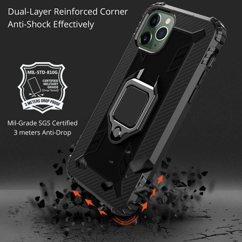 Case Kuoret iPhone 11 Pro Max Puhelinkuoret Rengas Ja Hiilikuitu