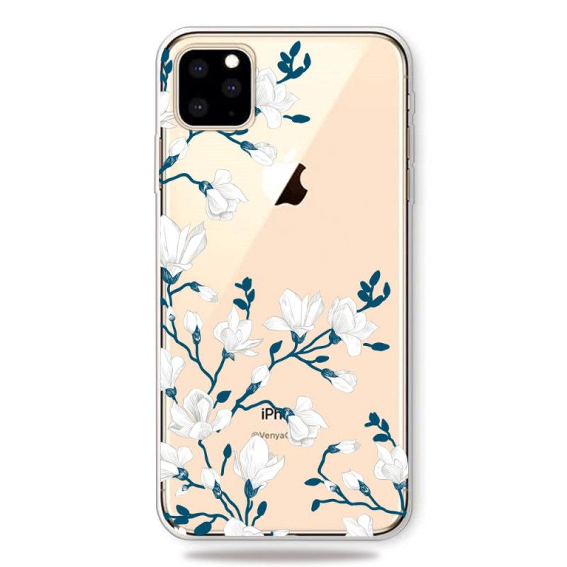 Case Kuoret iPhone 11 Pro Max Puhelinkuoret Valkoiset Kukat