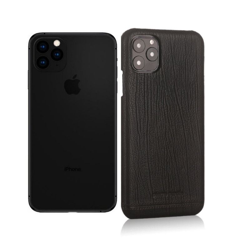 Case Kuoret iPhone 11 Pro Max Punainen Musta Puhelinkuoret Aitoa Nahkaa Pierre Cardin