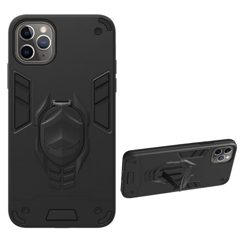 Case Kuoret iPhone 11 Pro Max Punainen Musta Puhelinkuoret Irrotettava Panssari Renkaanpidikkeellä