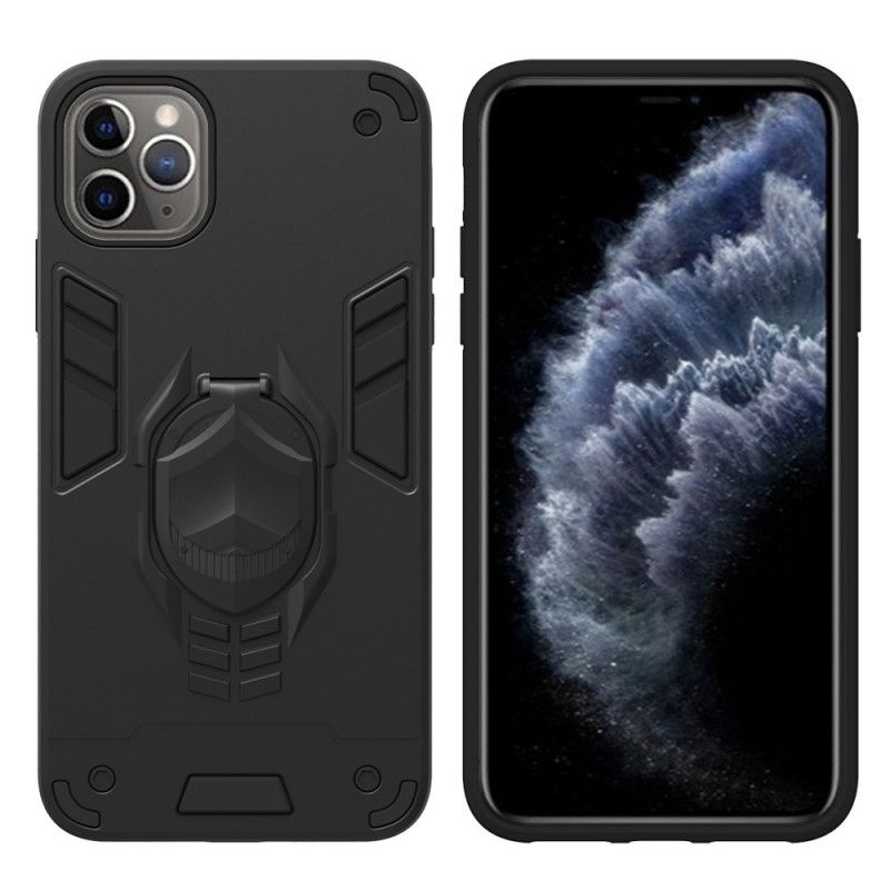 Case Kuoret iPhone 11 Pro Max Punainen Musta Puhelinkuoret Irrotettava Panssari Renkaanpidikkeellä