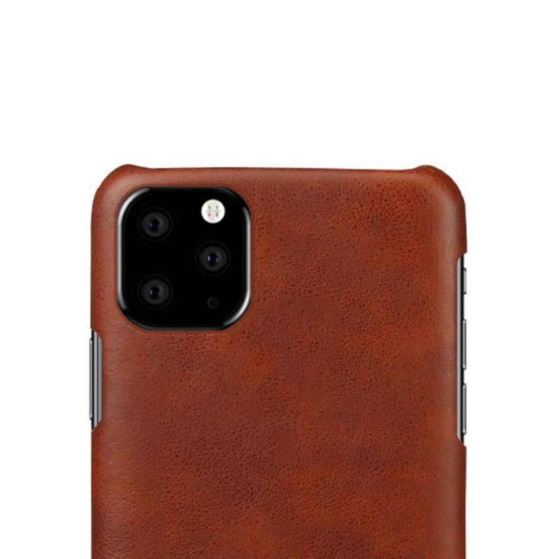 Case Kuoret iPhone 11 Pro Max Punainen Musta Puhelinkuoret Nahkatyyli