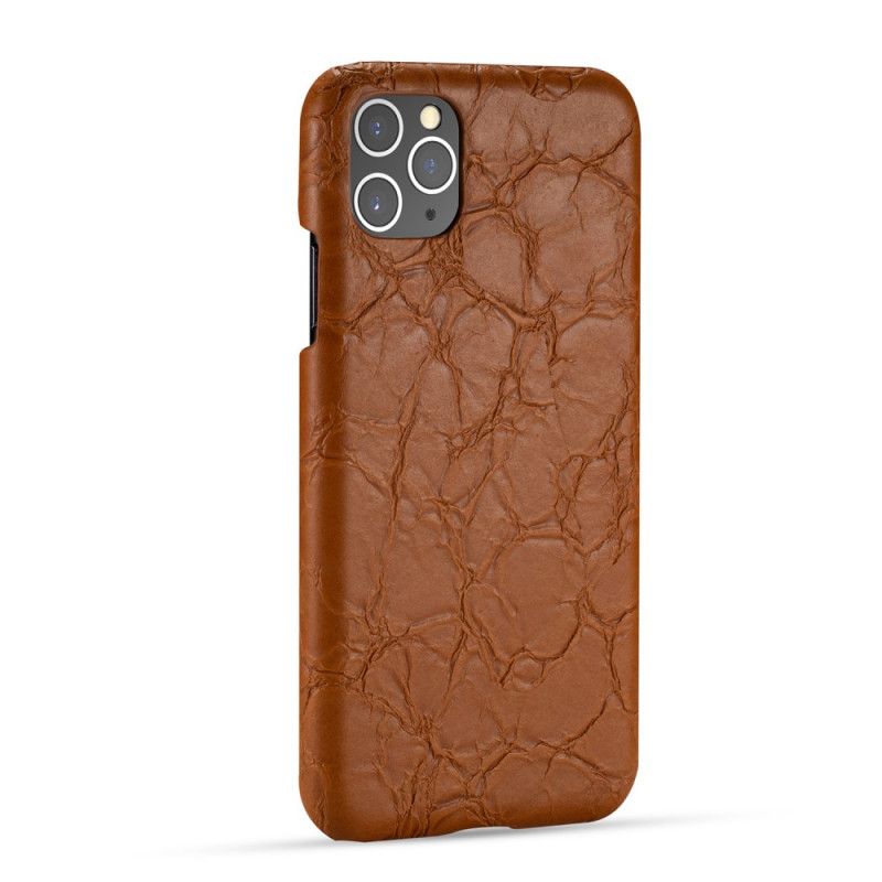 Case Kuoret iPhone 11 Pro Max Ruskea Musta Puhelinkuoret Krokotiilin Ihon Rakenne