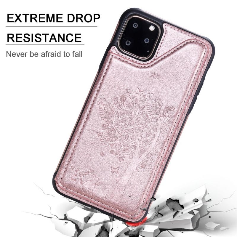 Case Kuoret iPhone 11 Pro Max Vaaleanpunainen Punainen Puhelinkuoret Monikäyttöinen Kissatulostus