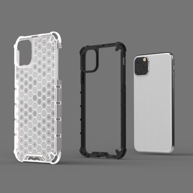 Case Kuoret iPhone 11 Pro Max Valkoinen Musta Puhelinkuoret Hunajakennotyyli