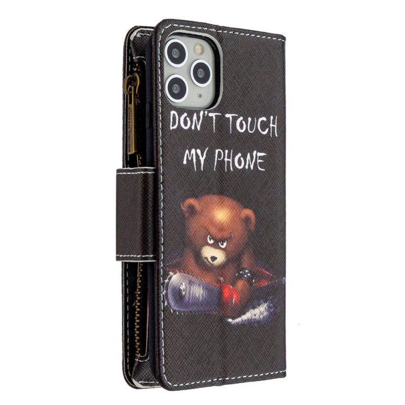 Flip Case iPhone 11 Pro Max Karhun Vetoketjutasku