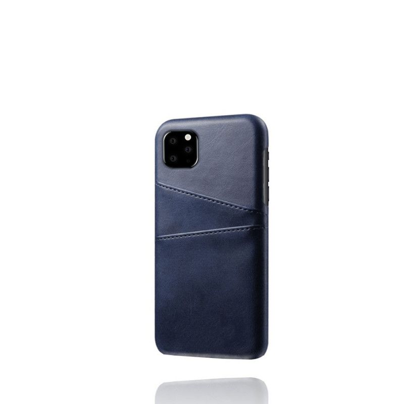 Kuori iPhone 11 Pro Max Harmaa Musta Kaksoiskorttikotelo