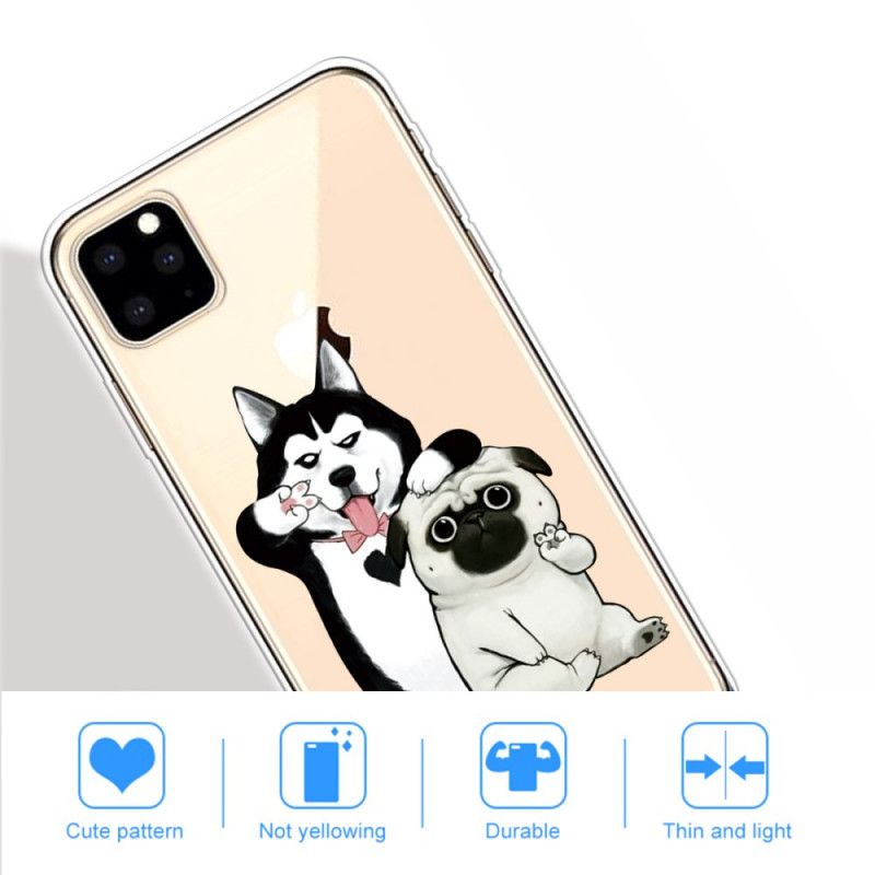 Kuori iPhone 11 Pro Max Hauskoja Koiria Suojakuori