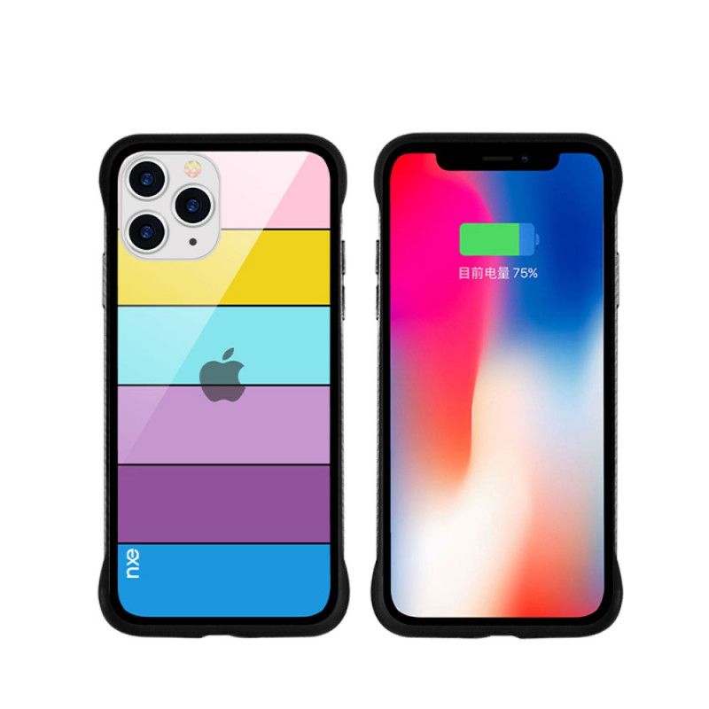 Kuori iPhone 11 Pro Max Keltainen Punainen Nxe Sateenkaarisarja