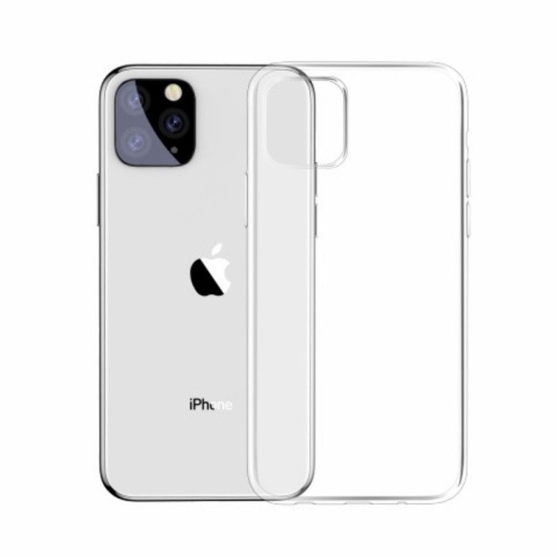 Kuori iPhone 11 Pro Max Läpinäkyvä Musta Yksinkertainen Baseus-Sarja Suojakuori