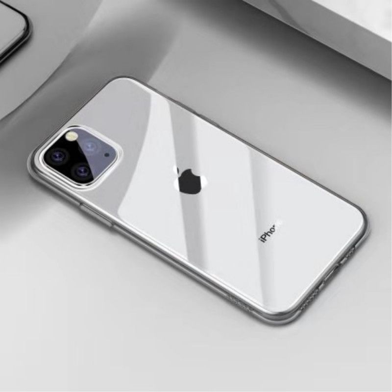 Kuori iPhone 11 Pro Max Läpinäkyvä Musta Yksinkertainen Baseus-Sarja Suojakuori