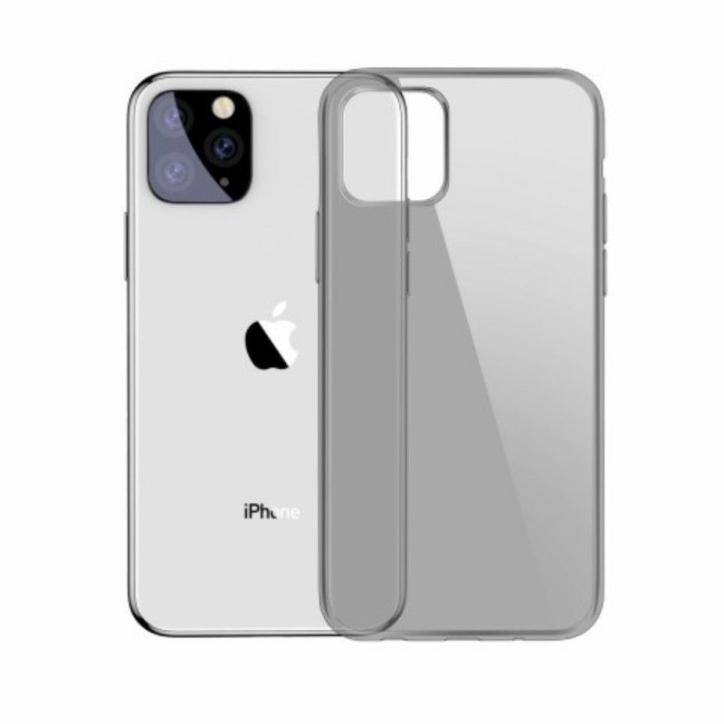 Kuori iPhone 11 Pro Max Läpinäkyvä Musta Yksinkertainen Baseus-Sarja Suojakuori