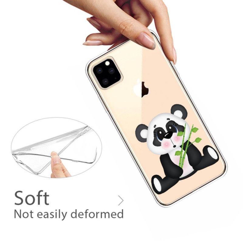 Kuori iPhone 11 Pro Max Läpinäkyvä Surullinen Panda