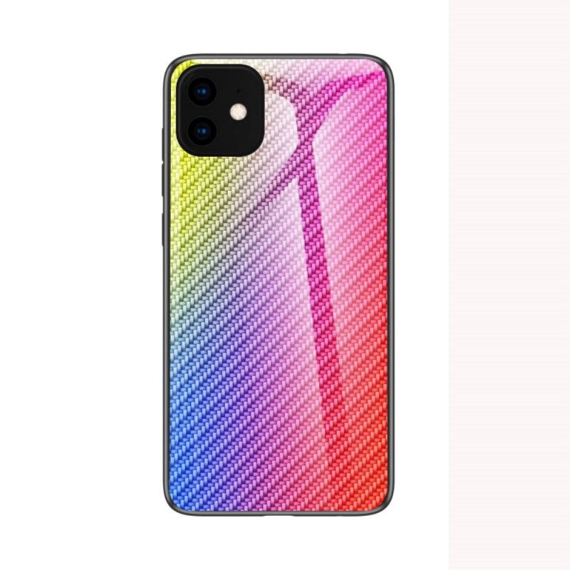 Kuori iPhone 11 Pro Max Magenta Musta Karkaistua Lasikuitua Suojakuori