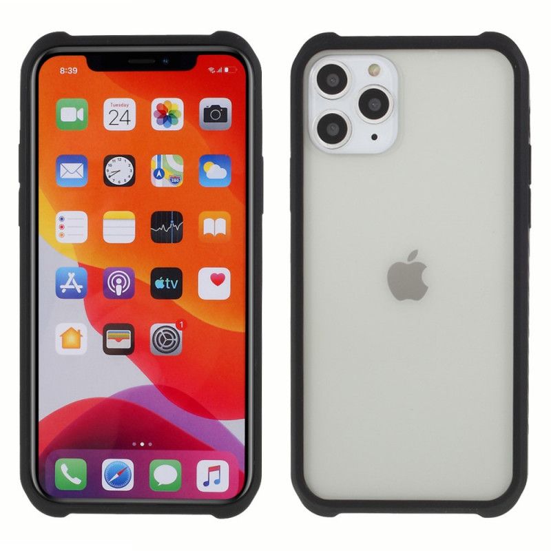 Kuori iPhone 11 Pro Max Puhelinkuoret Karkaistu Lasi Ja Silikoni Kalvolla