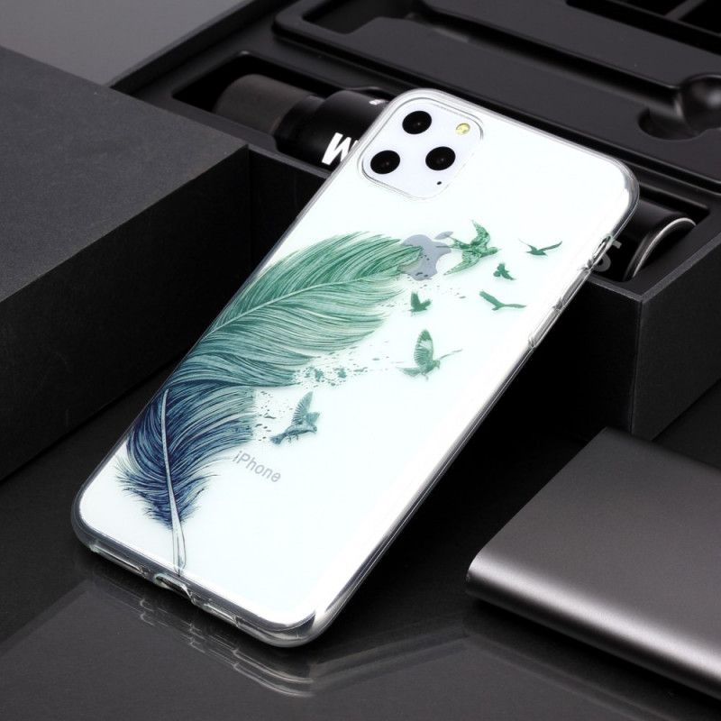 Kuori iPhone 11 Pro Max Puhelinkuoret Läpinäkyvä Värillinen Sulka