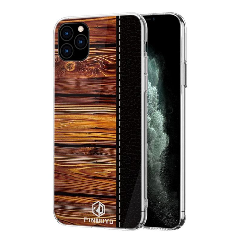 Kuori iPhone 11 Pro Max Punainen Musta Mänty-Dun-Sarja Pinwuyo Suojakuori