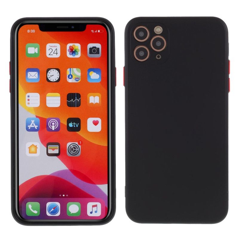 Kuori iPhone 11 Pro Max Punainen Musta Vastakkaiset Värit