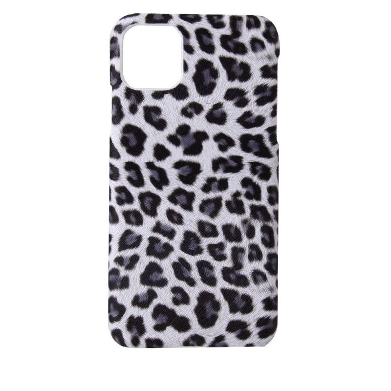 Kuori iPhone 11 Pro Max Valkoinen Leopardin Ihovaikutus Suojakuori