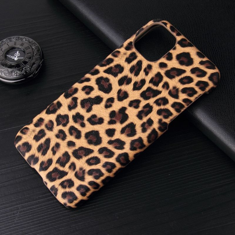 Kuori iPhone 11 Pro Max Valkoinen Leopardin Ihovaikutus Suojakuori