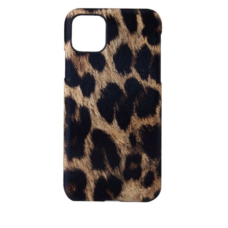 Kuori iPhone 11 Pro Max Valkoinen Leopardin Ihovaikutus Suojakuori