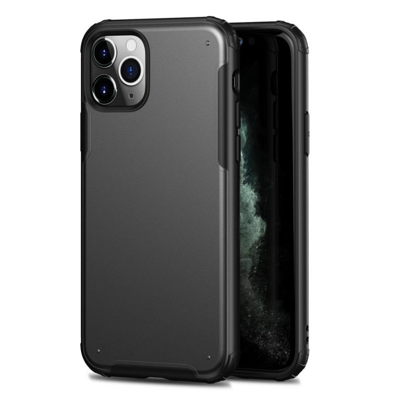 Kuori iPhone 11 Pro Max Valkoinen Musta Ensiluokkainen Metallitehoste Suojakuori