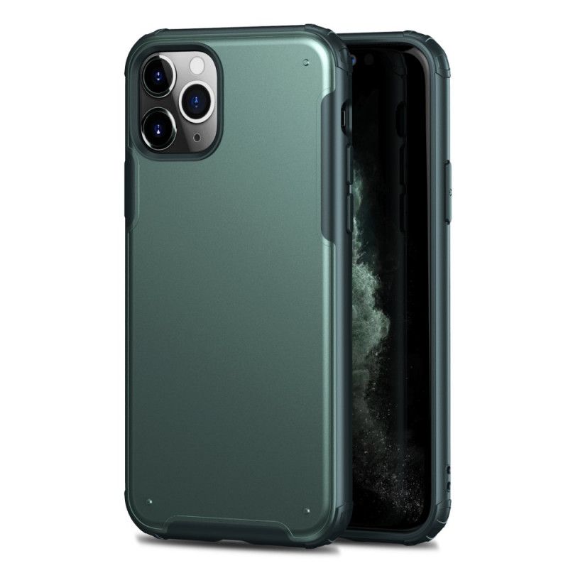 Kuori iPhone 11 Pro Max Valkoinen Musta Ensiluokkainen Metallitehoste Suojakuori