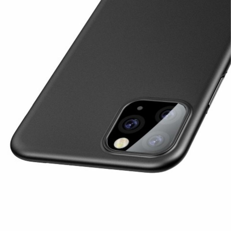 Kuori iPhone 11 Pro Max Valkoinen Musta Himmeä Läpikuultava Pohja