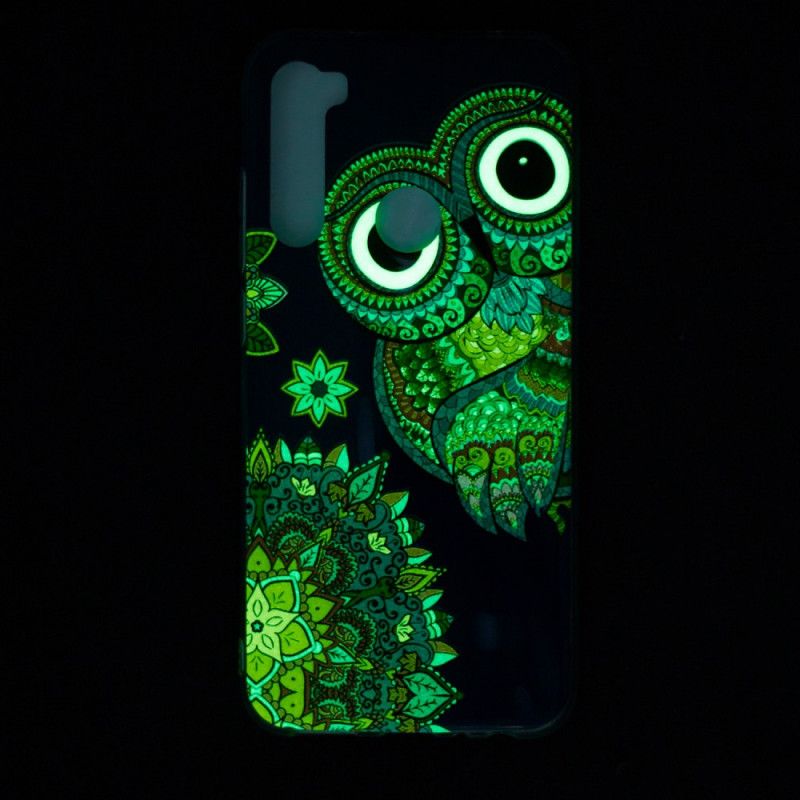 Case Kuoret Xiaomi Redmi Note 8 Puhelinkuoret Fluoresoiva Mandalapöllö