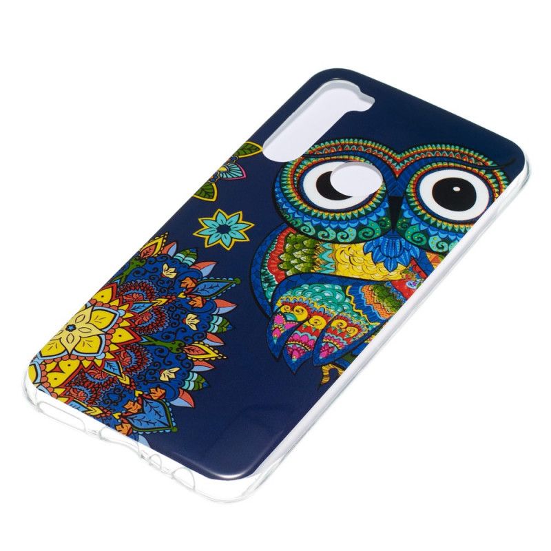 Case Kuoret Xiaomi Redmi Note 8 Puhelinkuoret Fluoresoiva Mandalapöllö