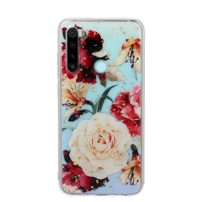 Case Kuoret Xiaomi Redmi Note 8 Puhelinkuoret Läpinäkyvät Kauniit Kukkakimput