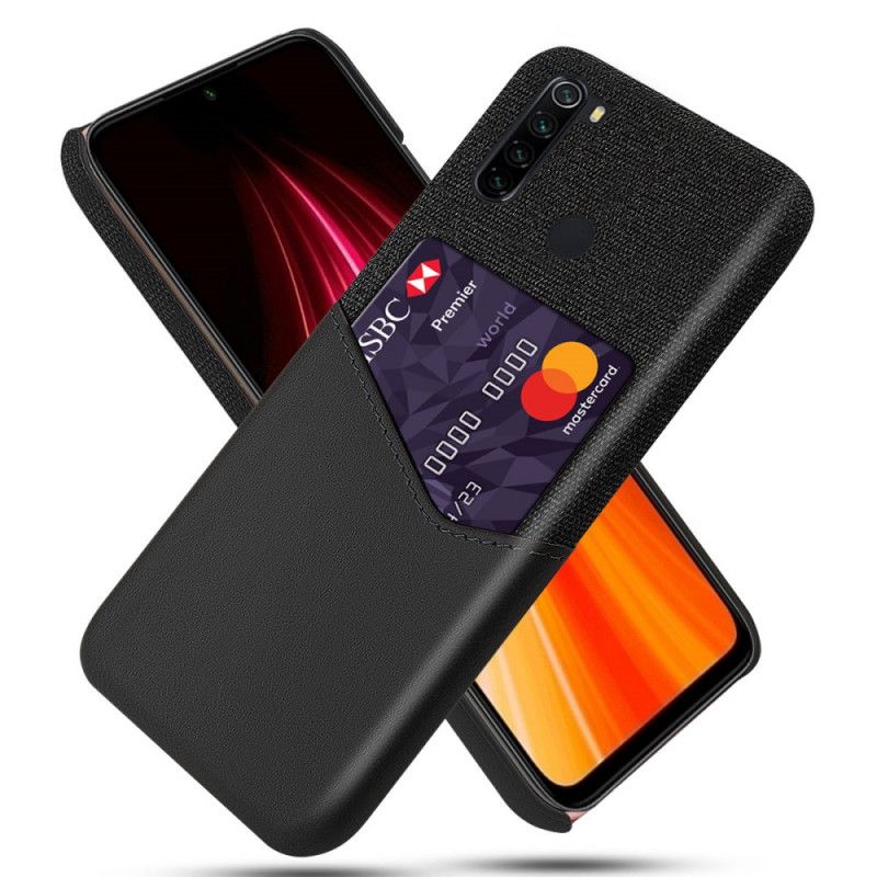 Case Kuoret Xiaomi Redmi Note 8 Tummansininen Musta Puhelinkuoret Ksq-Kortin Haltija