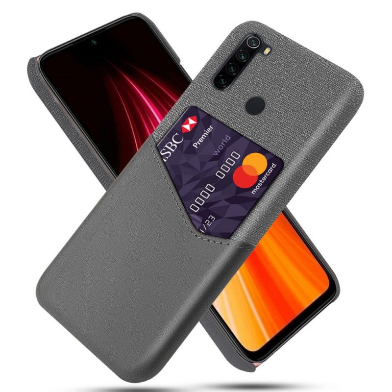 Case Kuoret Xiaomi Redmi Note 8 Tummansininen Musta Puhelinkuoret Ksq-Kortin Haltija