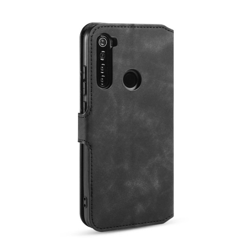 Flip Case Xiaomi Redmi Note 8 Harmaa Musta Retro Dg.Ming