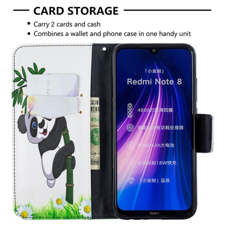 Flip Case Xiaomi Redmi Note 8 Panda Bambulla