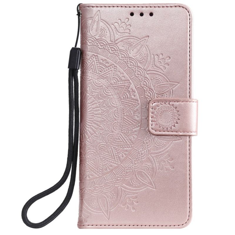 Kotelot Xiaomi Redmi Note 8 Magenta Harmaa Aurinko Mandala