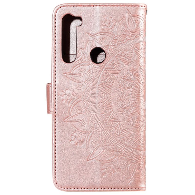 Kotelot Xiaomi Redmi Note 8 Magenta Harmaa Aurinko Mandala