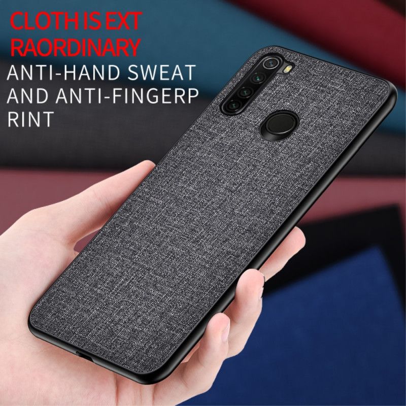 Kuori Xiaomi Redmi Note 8 Harmaa Musta Kankaan Rakenne Suojakuori