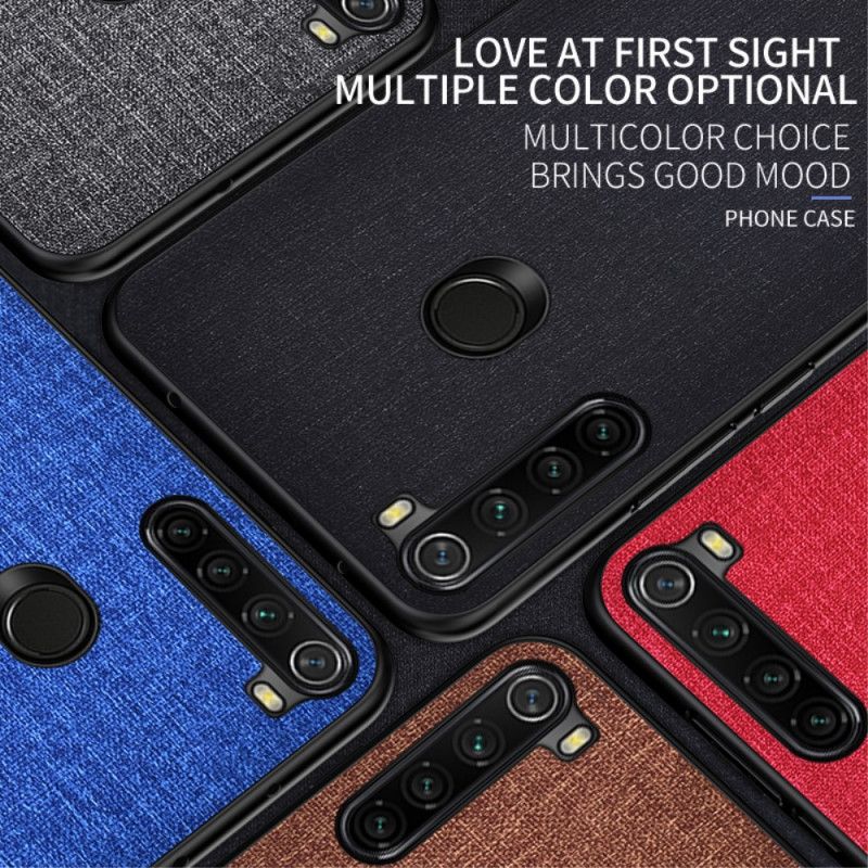 Kuori Xiaomi Redmi Note 8 Harmaa Musta Kankaan Rakenne Suojakuori