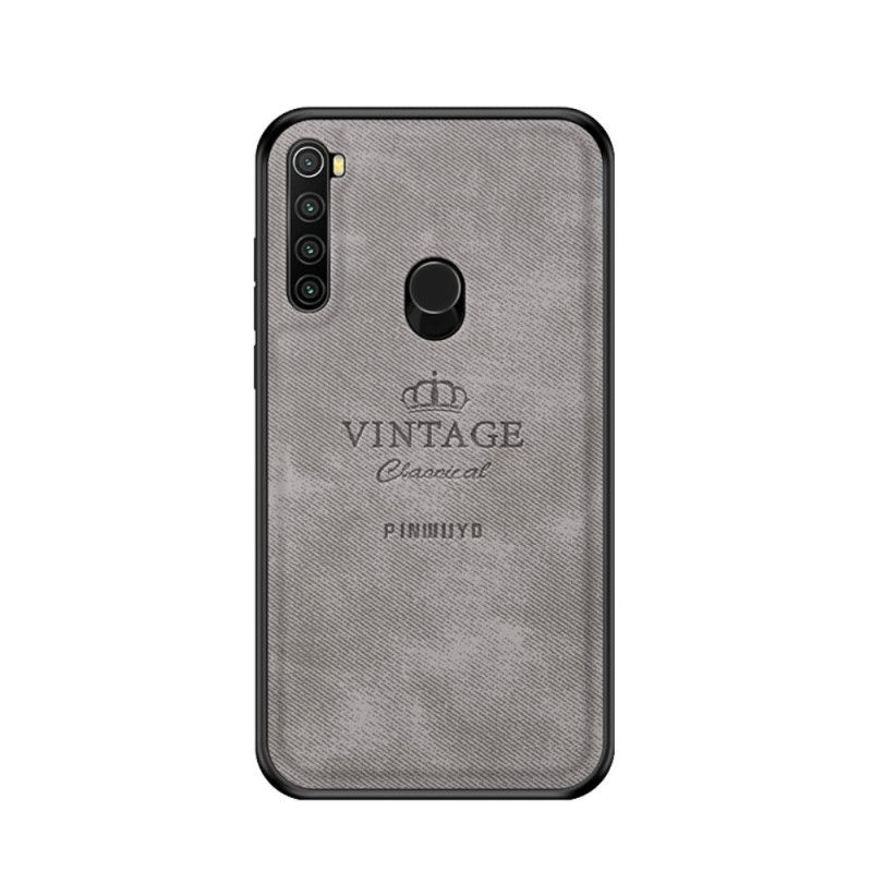 Kuori Xiaomi Redmi Note 8 Harmaa Musta Kunniallinen Vintage Pinwuyo Suojakuori