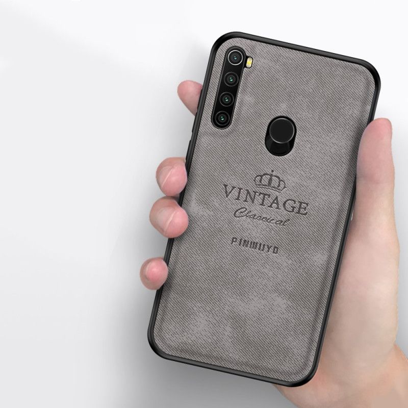 Kuori Xiaomi Redmi Note 8 Harmaa Musta Kunniallinen Vintage Pinwuyo Suojakuori