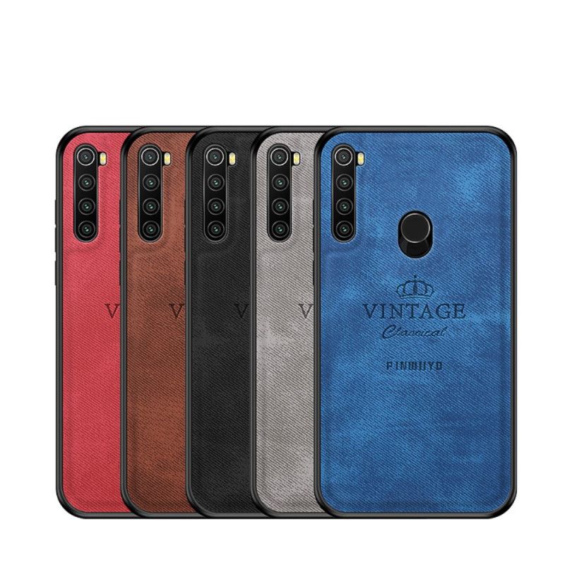 Kuori Xiaomi Redmi Note 8 Harmaa Musta Kunniallinen Vintage Pinwuyo Suojakuori