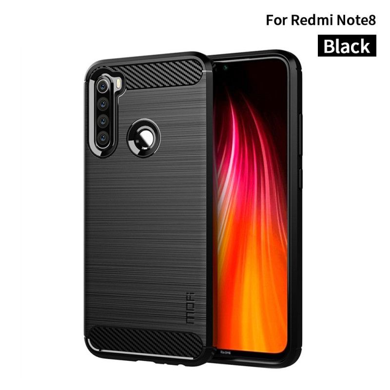 Kuori Xiaomi Redmi Note 8 Harmaa Musta Mofi Harjattu Hiilikuitu Suojakuori